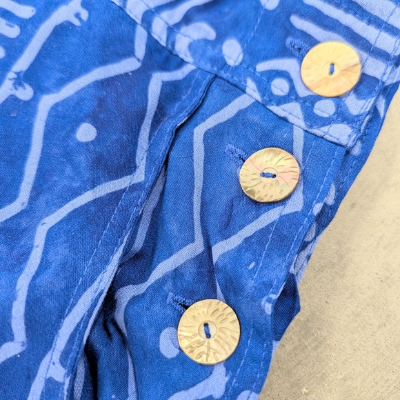 vintage NTCO cropped rayon overalls S M - Picture 4 of 8